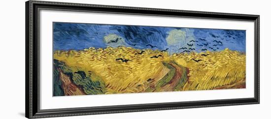 Wheatfield with Crows-Vincent van Gogh-Framed Giclee Print