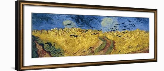 Wheatfield with Crows-Vincent van Gogh-Framed Giclee Print