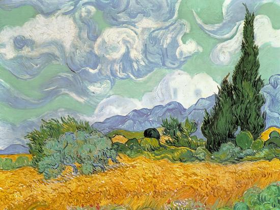 Wheatfield With Cypresses 18 Giclee Print Vincent Van Gogh Art Com