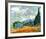 Wheatfield with Cypresses, c.1889-Vincent van Gogh-Framed Art Print