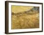 Wheatfield with Reaper, 1889-Vincent van Gogh-Framed Giclee Print