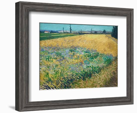 Wheatfield-Vincent van Gogh-Framed Giclee Print