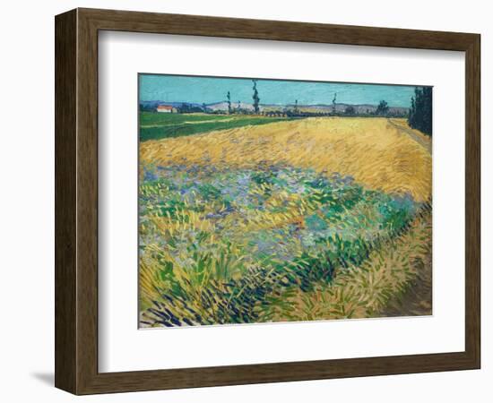 Wheatfield-Vincent van Gogh-Framed Giclee Print