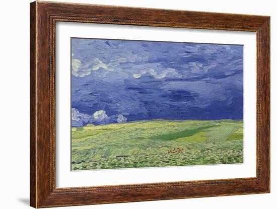 Wheatfields under Thunderclouds, 1890-Vincent van Gogh-Framed Giclee Print