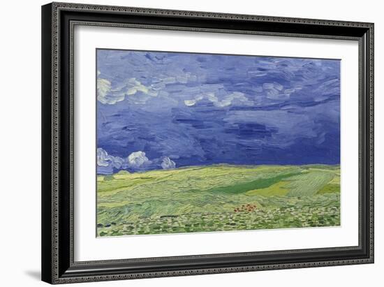 Wheatfields under Thunderclouds, 1890-Vincent van Gogh-Framed Giclee Print