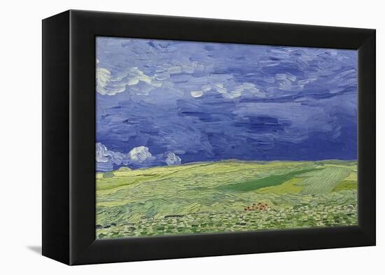 Wheatfields under Thunderclouds, 1890-Vincent van Gogh-Framed Premier Image Canvas