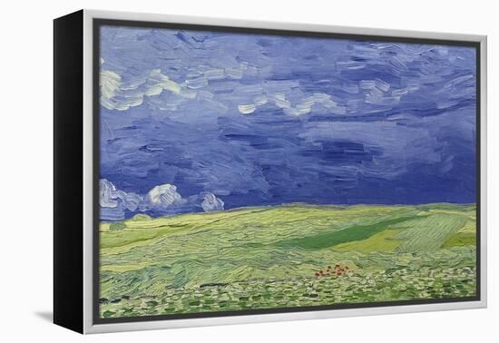 Wheatfields under Thunderclouds, 1890-Vincent van Gogh-Framed Premier Image Canvas