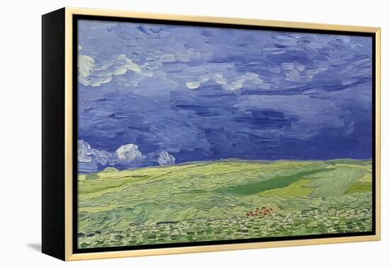 Wheatfields under Thunderclouds, 1890-Vincent van Gogh-Framed Premier Image Canvas