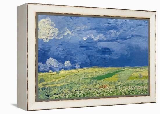 Wheatfields under Thunderclouds, 1890-Vincent van Gogh-Framed Premier Image Canvas