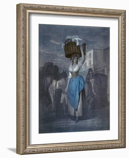 Wheatley's Cries of London-Francis Wheatley-Framed Giclee Print