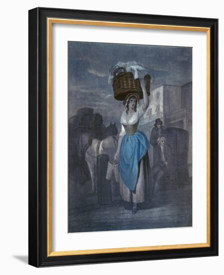 Wheatley's Cries of London-Francis Wheatley-Framed Giclee Print