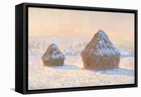 Wheatstacks, 1891-Claude Monet-Framed Premier Image Canvas