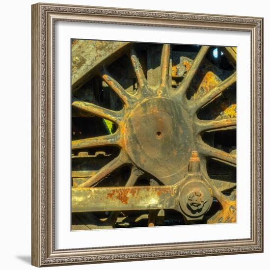 Wheel and driver of a railcar-Panoramic Images-Framed Photographic Print