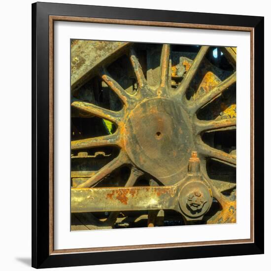 Wheel and driver of a railcar-Panoramic Images-Framed Photographic Print