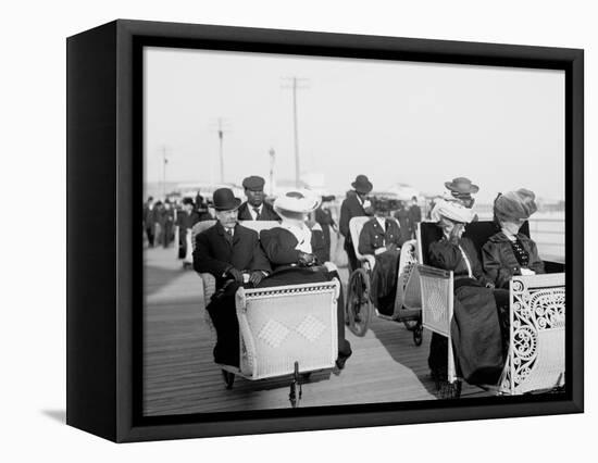 Wheel Chairs, Atlantic City, N.J.-null-Framed Stretched Canvas