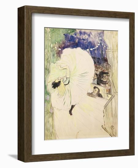 Wheel, Dancer on Stage-Henri de Toulouse-Lautrec-Framed Giclee Print