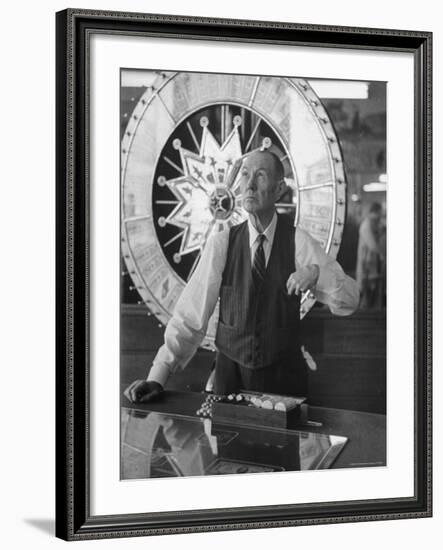 Wheel of Chance at Las Vegas Club-Peter Stackpole-Framed Photographic Print