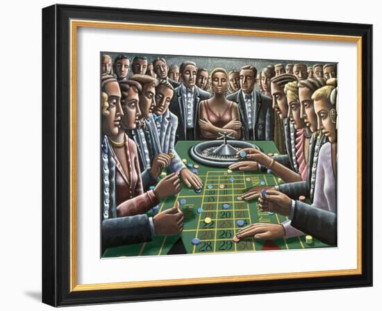 Wheel of Fortune, 1991-PJ Crook-Framed Giclee Print