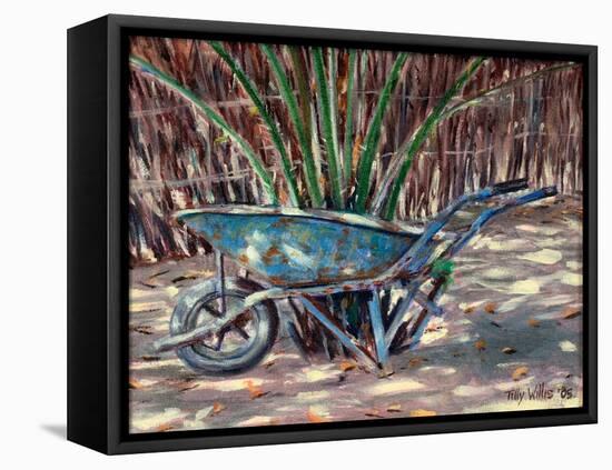 Wheelbarrow, 2005-Tilly Willis-Framed Premier Image Canvas