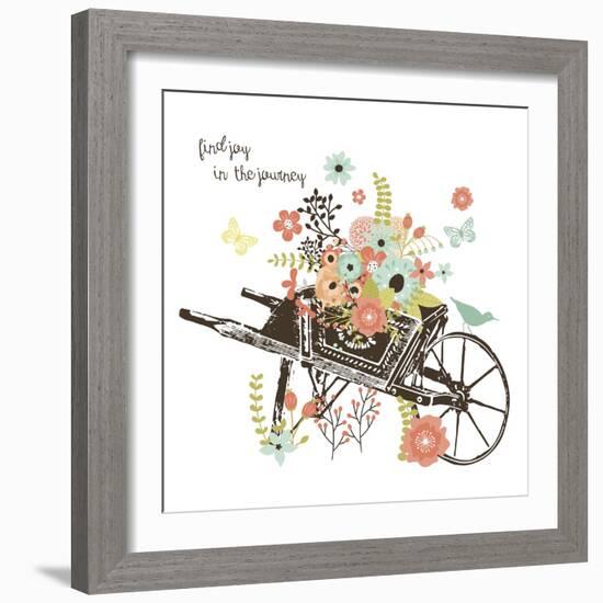 Wheelbarrow-Erin Clark-Framed Giclee Print