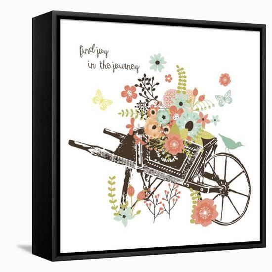 Wheelbarrow-Erin Clark-Framed Premier Image Canvas