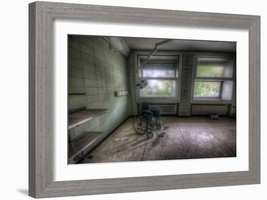 Wheelchair in Empty Room-Nathan Wright-Framed Photographic Print