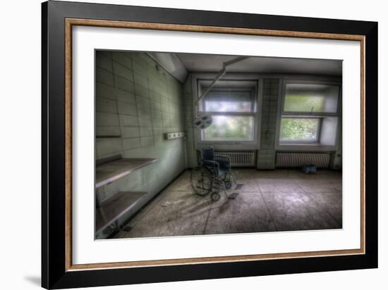 Wheelchair in Empty Room-Nathan Wright-Framed Photographic Print