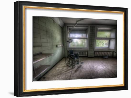 Wheelchair in Empty Room-Nathan Wright-Framed Photographic Print