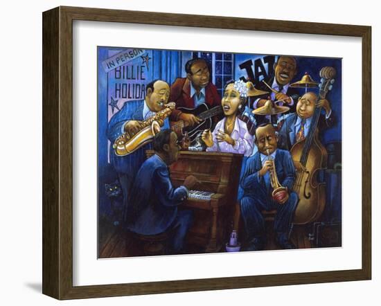 When Billie Sang the Blues-Bill Bell-Framed Giclee Print