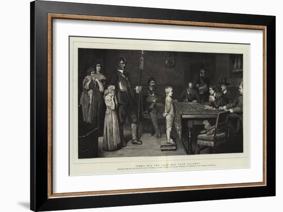 When Did You Last See Your Father?-William Frederick Yeames-Framed Giclee Print