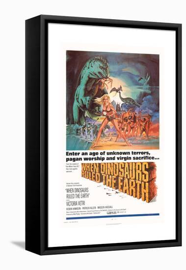 When Dinosaurs Ruled the Earth-null-Framed Stretched Canvas