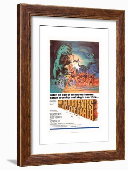 When Dinosaurs Ruled the Earth-null-Framed Art Print