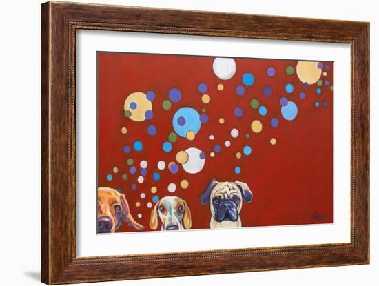 When Dogs Drink-Kathryn Wronski-Framed Art Print