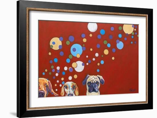 When Dogs Drink-Kathryn Wronski-Framed Art Print