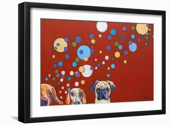 When Dogs Drink-Kathryn Wronski-Framed Art Print