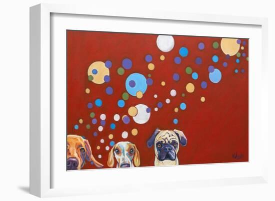 When Dogs Drink-Kathryn Wronski-Framed Art Print