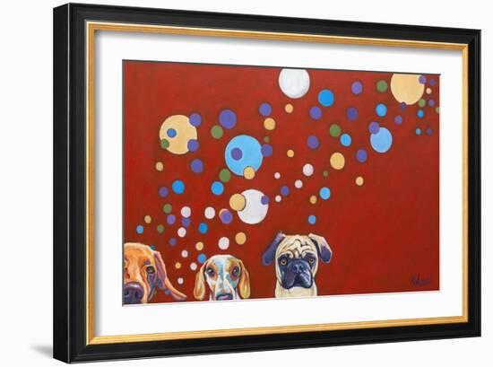 When Dogs Drink-Kathryn Wronski-Framed Art Print