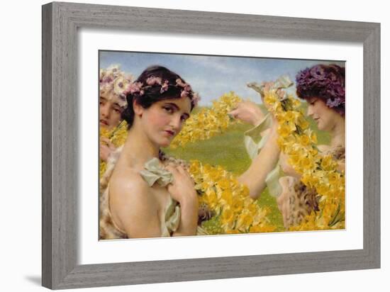 When Flowers Return, c.1911-Sir Lawrence Alma-Tadema-Framed Giclee Print