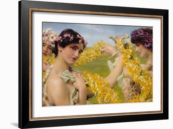 When Flowers Return, c.1911-Sir Lawrence Alma-Tadema-Framed Giclee Print