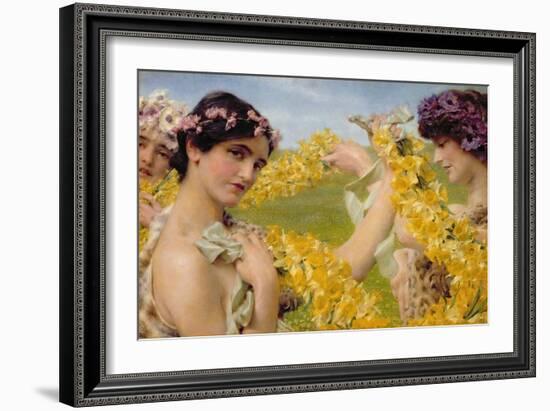 When Flowers Return, c.1911-Sir Lawrence Alma-Tadema-Framed Giclee Print