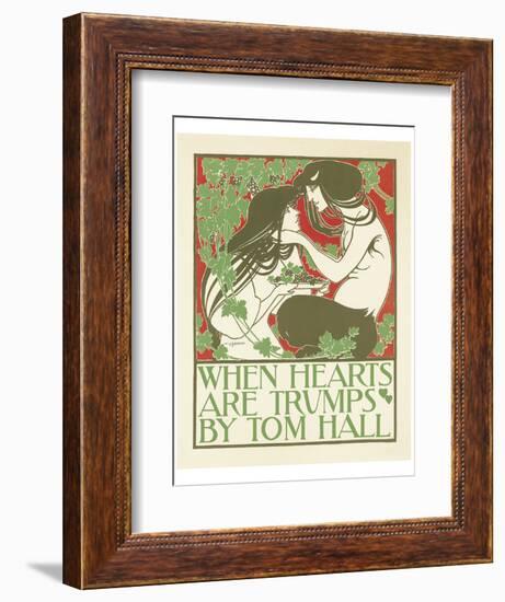 When Hearts Are Trumps By Tom Hall-Will Bradley-Framed Art Print