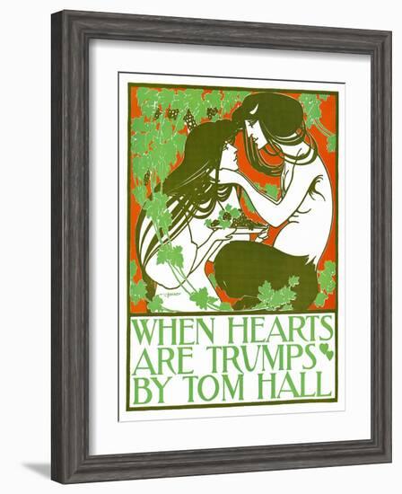 When Hearts Are Trumps By Tom Hall-Will Bradley-Framed Art Print