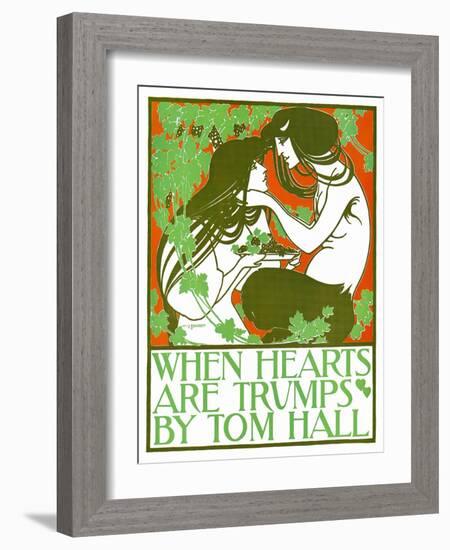 When Hearts Are Trumps By Tom Hall-Will Bradley-Framed Art Print