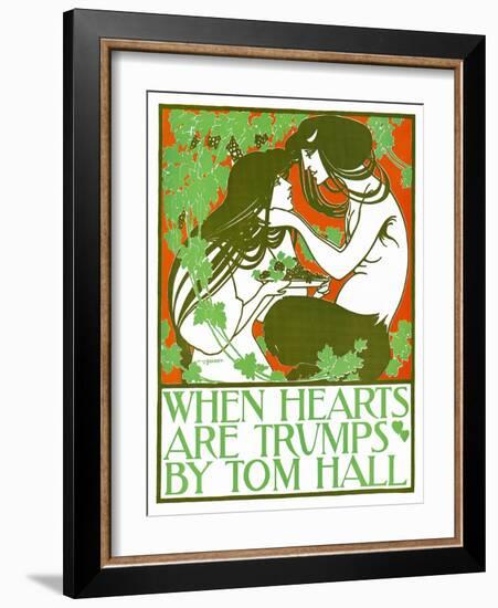 When Hearts Are Trumps By Tom Hall-Will Bradley-Framed Art Print