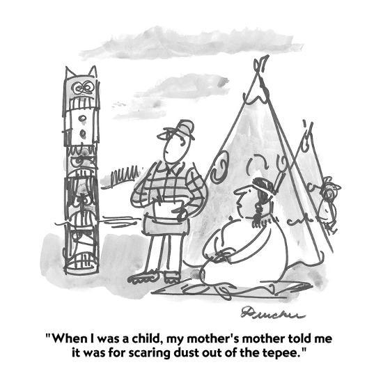 When I Was A Child My Mother S Mother Told Me It Was For Scaring Dust Ou Cartoon Premium Giclee Print Boris Drucker Art Com