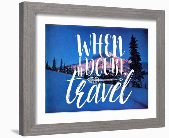 When In Doubt-Travel-The Saturday Evening Post-Framed Giclee Print