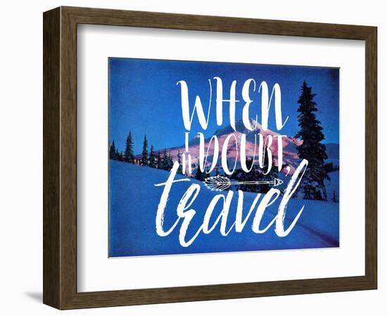 When In Doubt-Travel-The Saturday Evening Post-Framed Premium Giclee Print