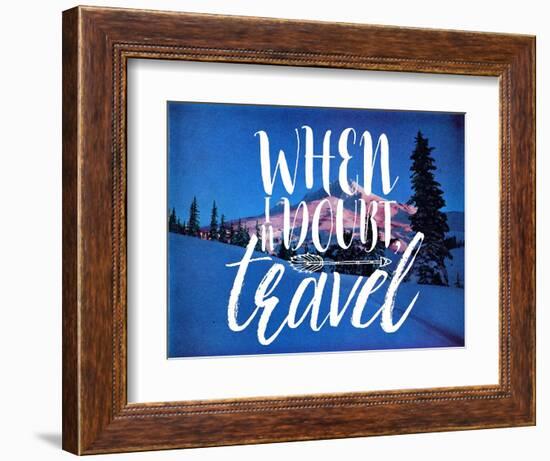 When In Doubt-Travel-The Saturday Evening Post-Framed Premium Giclee Print