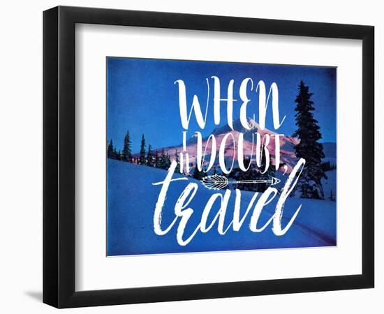 When In Doubt-Travel-The Saturday Evening Post-Framed Premium Giclee Print