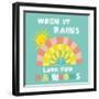 When it Rains Look for Rainbows-Heather Rosas-Framed Art Print